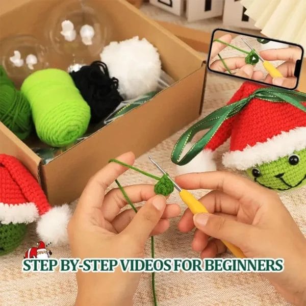 Beginner Crochet Kit with Hooks and Yarn - Image 6