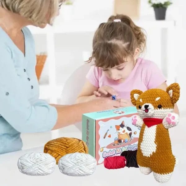 Crochet Kit: Beginner Cute Animal Set